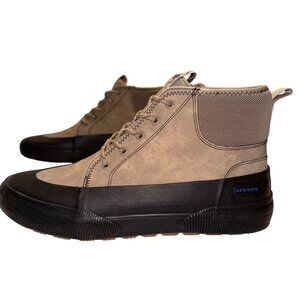 Sperry Mens Size 11.5 Halyard Storm Winterized Rain Boots Beige & Black Sneakers